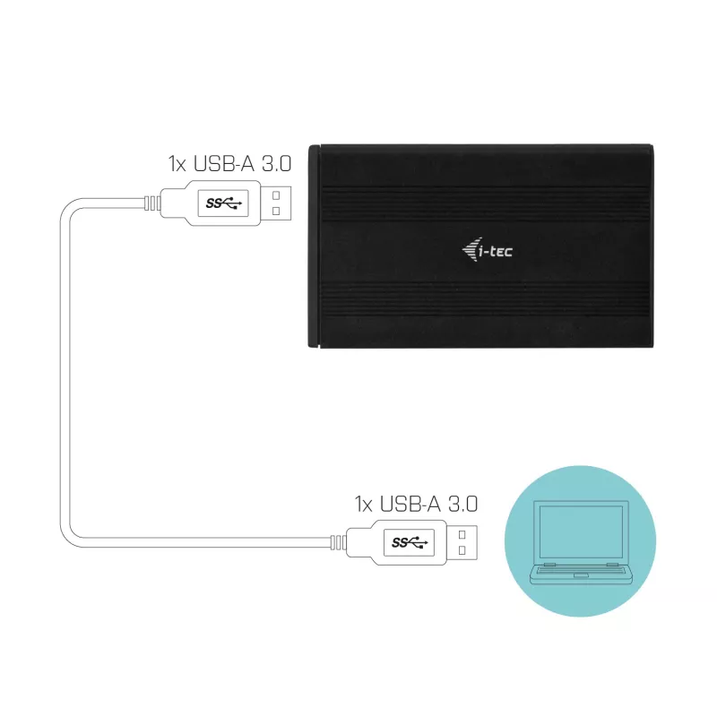 Θήκη HDD/SSD i-tec Advance MySafe AluBasic 2.5 inch USB 3.0