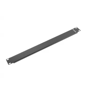 Lanberg AK-1401-B πάνελ κάλυψης 19 ιντσών, 1U, 482,6 x 8 mm, μαύρο (RAL 9004)