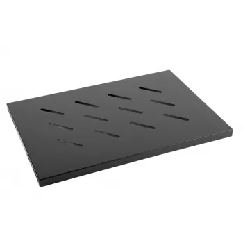 Ράφι Rack LANBERG AK-1001-B — Μεταλλικό ράφι 1U 19 inch, 500×280 mm, μαύρο, 120 kg