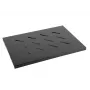 Ράφι Rack LANBERG AK-1001-B — Μεταλλικό ράφι 1U 19 inch, 500×280 mm, μαύρο, 120 kg