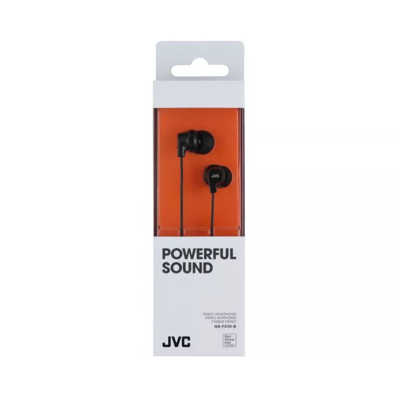 JVC HA-FX10-B-E Πολύχρωμα ακουστικά in-ear