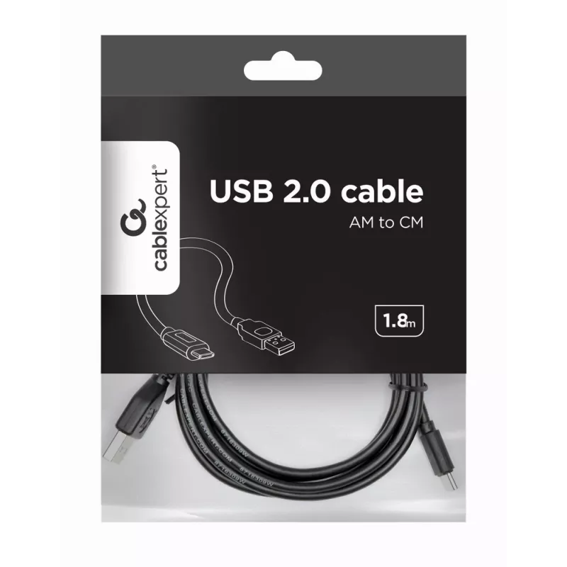 GEMBIRD Καλώδιο USB 2.0 AM σε Type-C (AM/CM) - 2,0 m