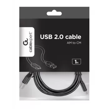GEMBIRD Καλώδιο USB 2.0 AM σε Type-C (AM/CM) 1m
