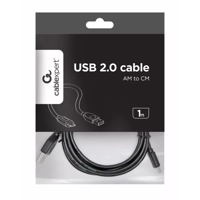 GEMBIRD Καλώδιο USB 2.0 AM σε Type-C (AM/CM) 1m