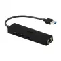 i-tec Advance USB 3.0 λεπτό HUB 3 Θυρών Προσαρμογέας Gigabit Ethernet Μαύρο