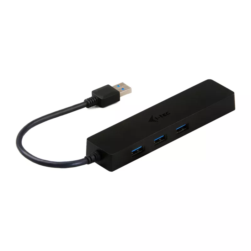 i-tec Advance USB 3.0 λεπτό HUB 3 Θυρών Προσαρμογέας Gigabit Ethernet Μαύρο