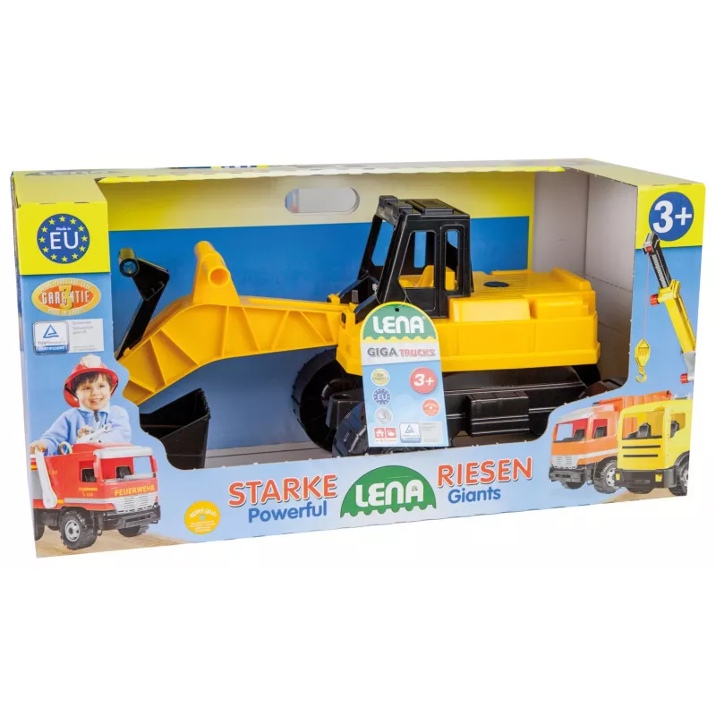 LENA GIGA TRUCKS 02047 Εκσκαφέας μαύρο-κίτρινο