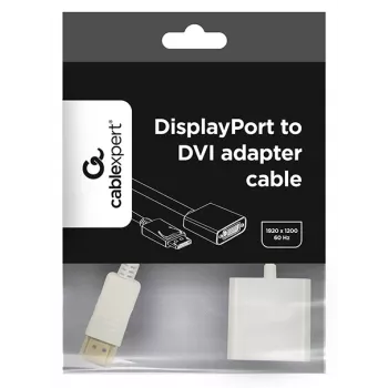 GEMBIRD Καλώδιο προσαρμογέα DisplayPort σε HDMI – Λευκό