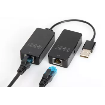 DIGITUS USB Extender USB 2.0 για χρήση με καλώδιο Cat5/5e/6 (UTP STP ή SFT) έως 50 m