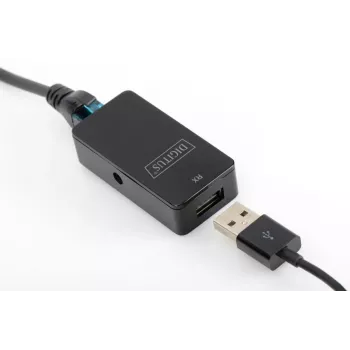 DIGITUS USB Extender USB 2.0 για χρήση με καλώδιο Cat5/5e/6 (UTP STP ή SFT) έως 50 m