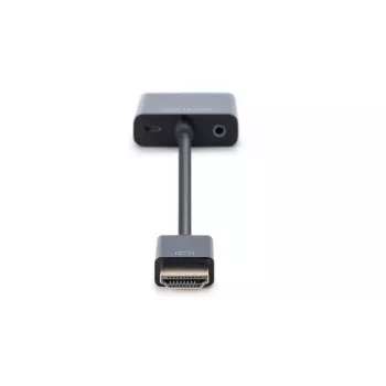 DIGITUS Προσαρμογέας μετατροπής HDMI σε VGA Type A - Υποδοχή VGA (D-Sub), υποδοχή ήχου 3,5 mm, μαύρο