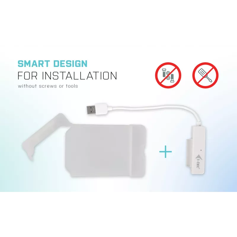 Θήκη HDD/SSD i-tec MySafe USB 3.0 Easy 2,5 ίντσες Εξωτερική θήκη – Λευκή