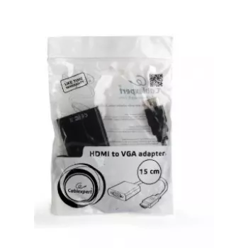 GEMBIRD καλώδιο αντάπτορα HDMI σε VGA, μονή σύνδεση μαύρο