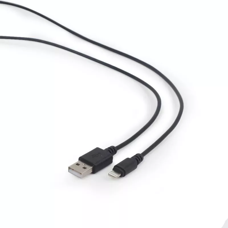 GEMBIRD Καλώδιο συγχρονισμού και φόρτισης USB σε Apple Lightning, 2m - Μαύρο