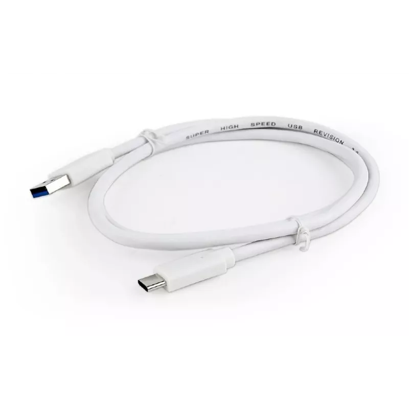 GEMBIRD Καλώδιο USB 3.0 AM σε Type-C (AM/CM) 1 m - Λευκό