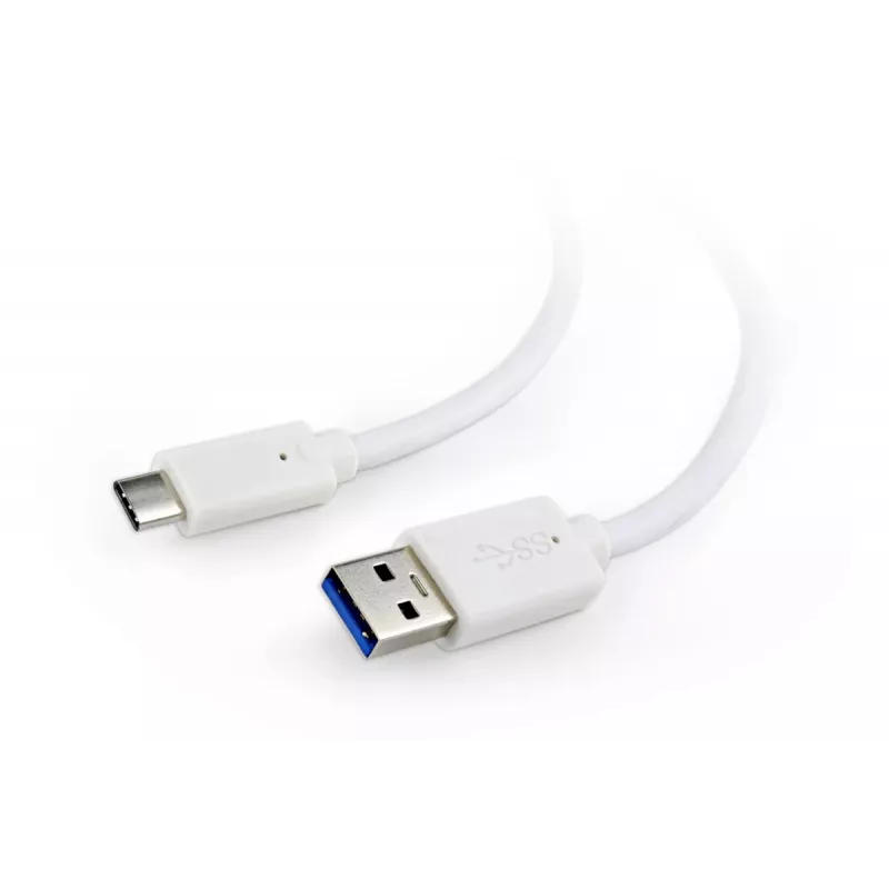 GEMBIRD Καλώδιο USB 3.0 AM σε Type-C (AM/CM) 1 m - Λευκό