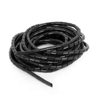 GEMBIRD 12mm Σπιράλ καλώδιο, 10 m – μαύρο
