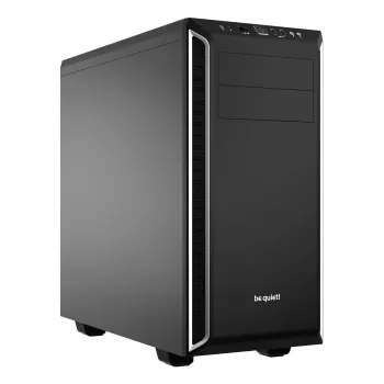 be quiet Pure Base 600 Midi Tower μαύρο, ασημί