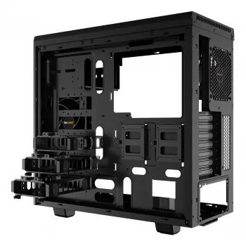 be quiet Pure Base 600 Midi Tower μαύρο, ασημί