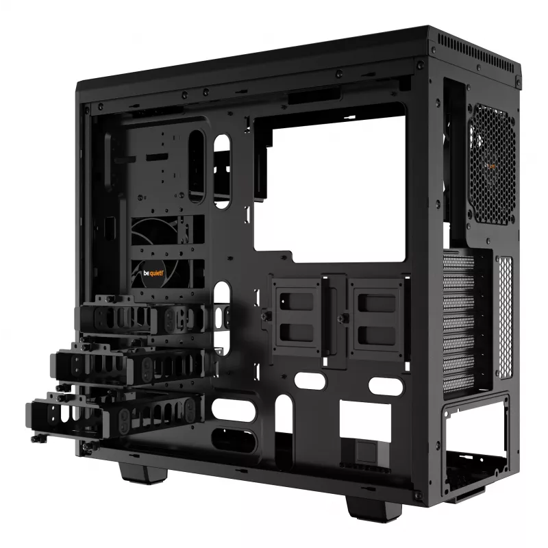 be quiet Pure Base 600 Midi Tower μαύρο, ασημί