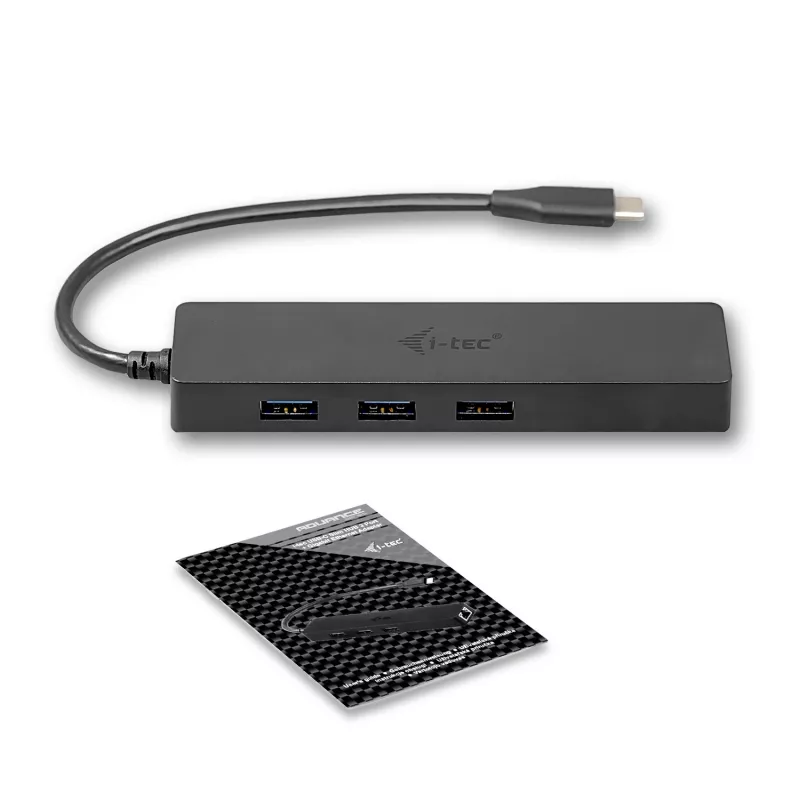 i-tec Advance USB-C λεπτό παθητικό HUB 3 θυρών + προσαρμογέας Gigabit Ethernet