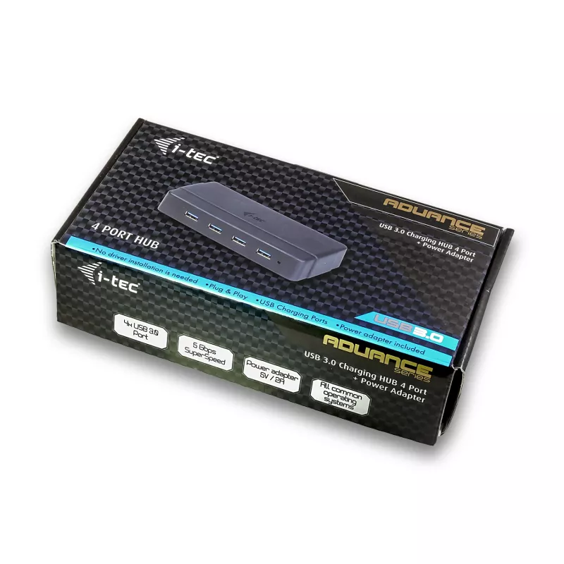 i-tec USB 3.0 Charging HUB 4 θυρών τροφοδοτικό USB 3.2 Gen 1 Type-B