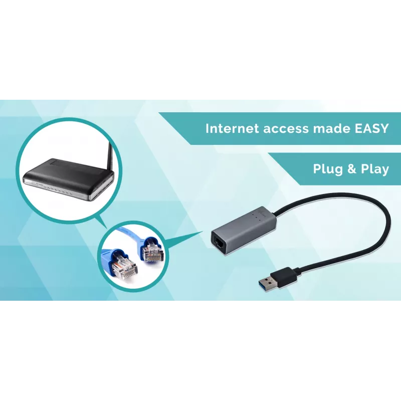 Προσαρμογέας Ethernet i-tec Metal USB 3.0 U3METALGLAN