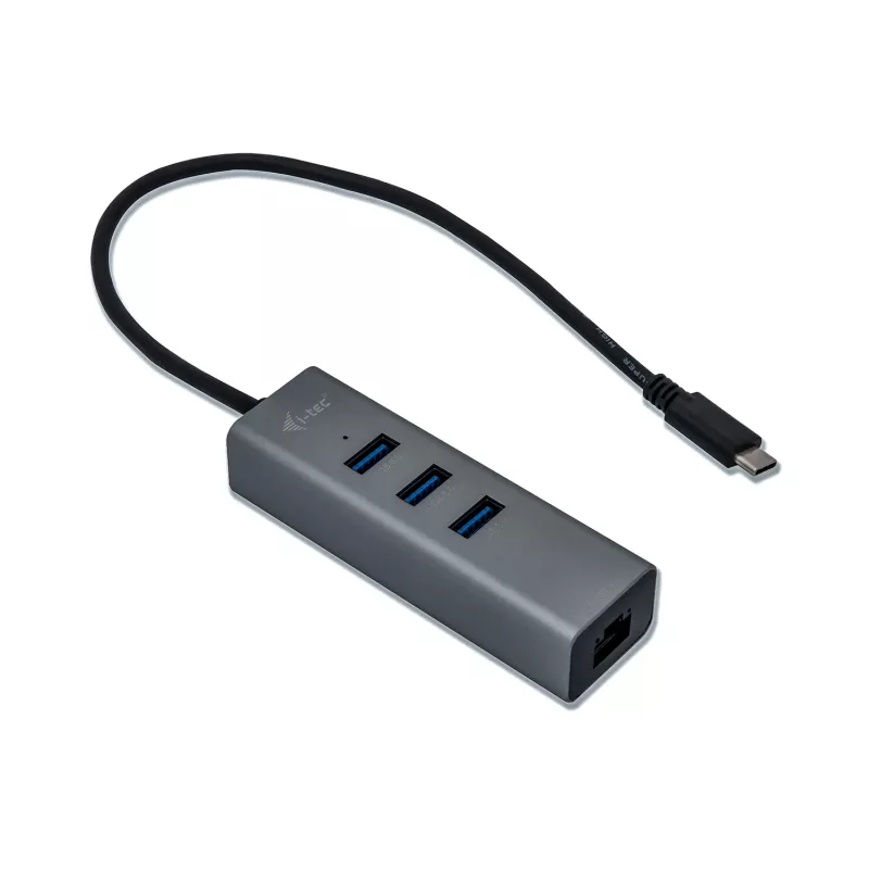 i-tec Metal USB-C HUB 3 θυρών + προσαρμογέας Gigabit Ethernet