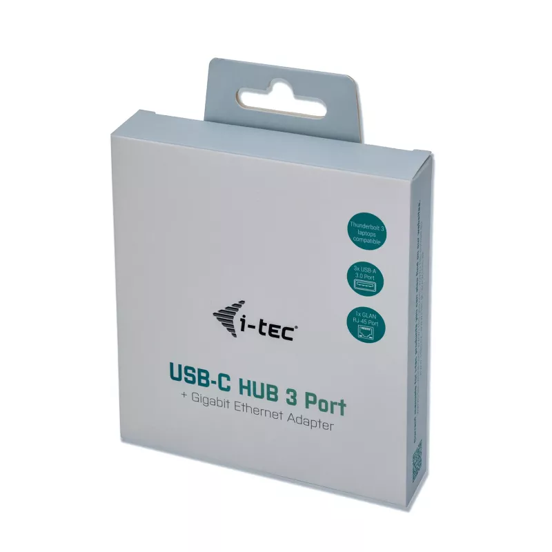 i-tec Metal USB-C HUB 3 θυρών + προσαρμογέας Gigabit Ethernet