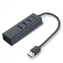 i-tec Metal USB 3.0 HUB 3 θυρών + προσαρμογέας Gigabit Ethernet