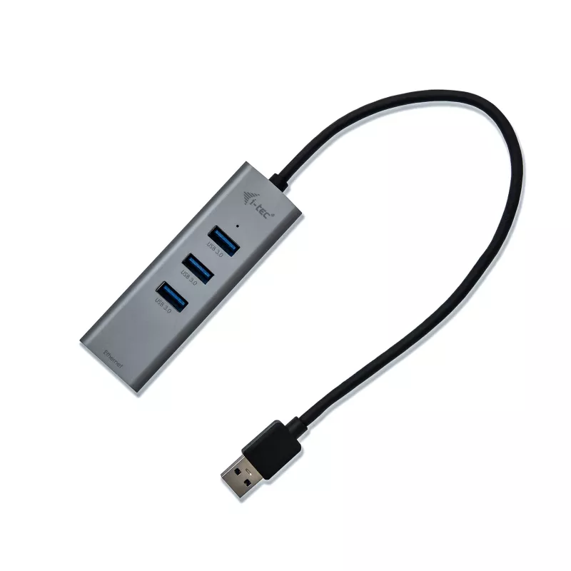 i-tec Metal USB 3.0 HUB 3 θυρών + προσαρμογέας Gigabit Ethernet