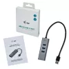 i-tec Metal USB 3.0 HUB 3 θυρών + προσαρμογέας Gigabit Ethernet