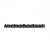 Lanberg PPU5-1024-B patch panel, 24 θυρών, 1U, 19 ιντσών, Cat5e UTP, μεταλλικό, μαύρο