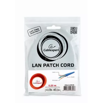Καλώδιο δικτύου Gembird PP6U-0.25M/B RJ-45 Cat6 0,25 m μπλε