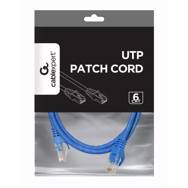 GEMBIRD Καλώδιο patch - CAT6 - UTP - 1m - μπλε