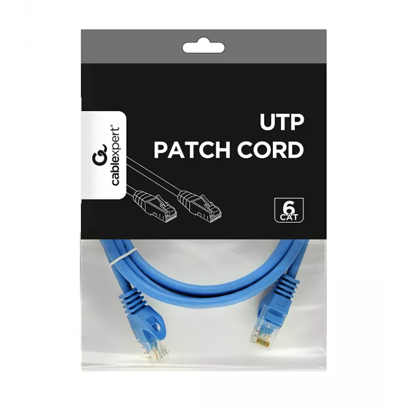 Καλώδιο δικτύου Gembird PP6U-2M RJ-45 Cat6 2m μπλε
