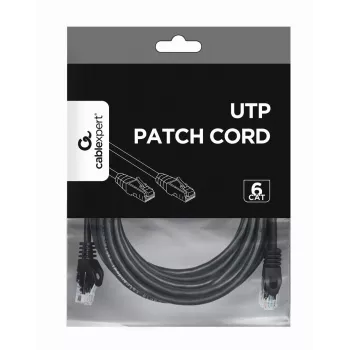 GEMBIRD Καλώδιο patch - CAT6 - UTP - 5m - μαύρο