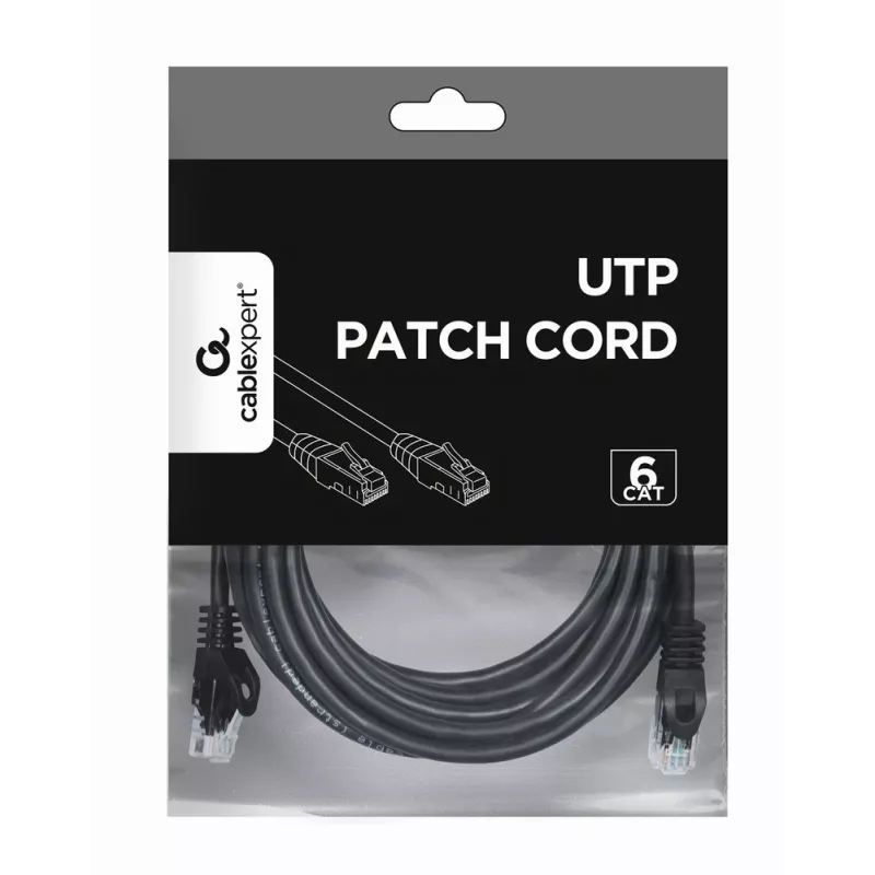 GEMBIRD Καλώδιο patch - CAT6 - UTP - 5m - μαύρο
