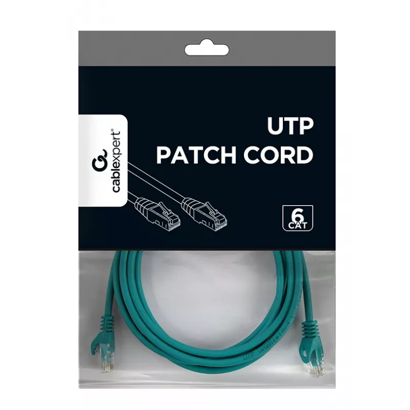 Καλώδιο δικτύου Gembird PP6U-3M RJ-45 Cat6 3m πράσινο