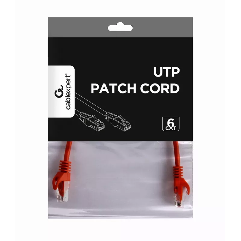 GEMBIRD Καλώδιο patch - CAT6 - UTP - 25cm - κόκκινο
