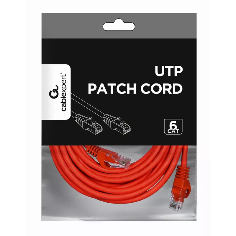 GEMBIRD Καλώδιο patch - CAT6 - UTP - 5m - κόκκινο