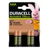 Duracell AAA (4 τεμ.) επαναφορτιζόμενη μπαταρία νικελίου-μετάλλου υδριδίου (NiMH)
