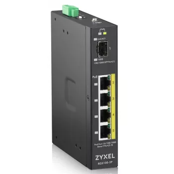 Zyxel RGS100-5P Unmanaged L2 Gigabit Ethernet (10/100/1000) Power over Ethernet (PoE) μαύρο