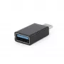 USB προσαρμογέας γραφικών Gembird A-USB3-CMAF-01 — USB Type-C σε USB (USB 2.0 / 3.2 Gen 1), συμπαγές μαύρο