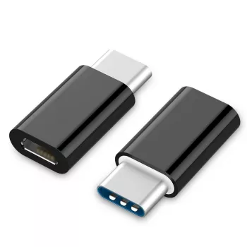 GEMBIRD USB 2.0 Type-C σε MicroUSB αντάπτορας (CM/MicroUSB-F), μαύρο