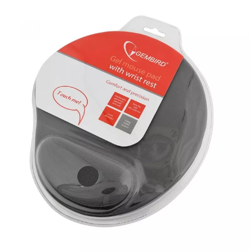 GEMBIRD Mousepad με υποστήριξη καρπού gel Γκρι