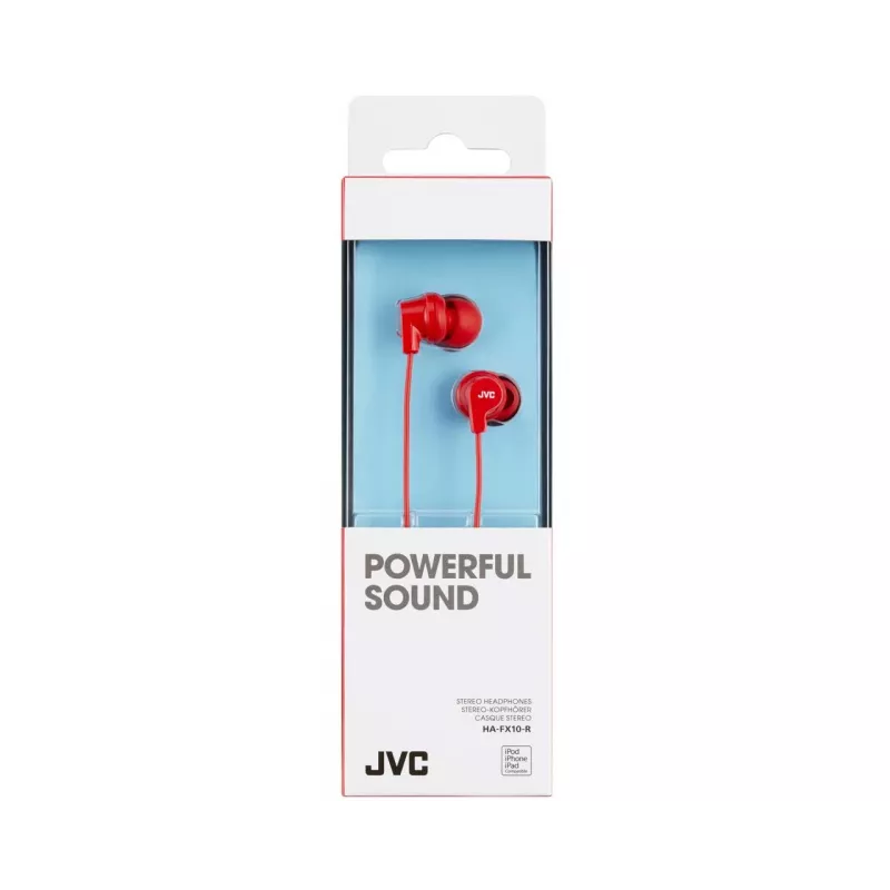 JVC HA-FX10-R-E Πολύχρωμα In-Ear Ακουστικά