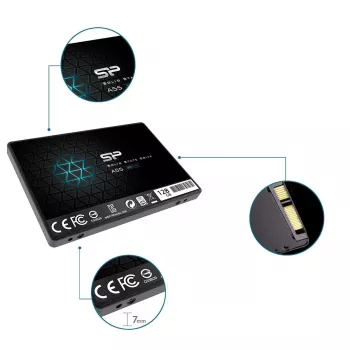 SILICON POWER SSD - A55 - 128GB - 2,5 ίντσες - SATA III Slc