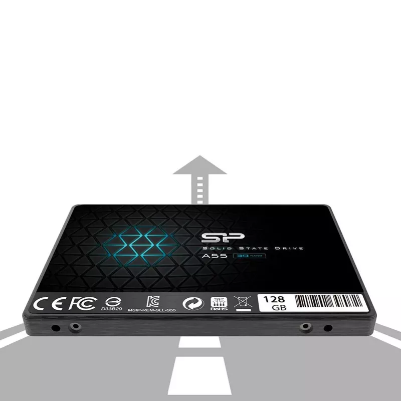 SILICON POWER SSD - A55 - 128GB - 2,5 ίντσες - SATA III Slc