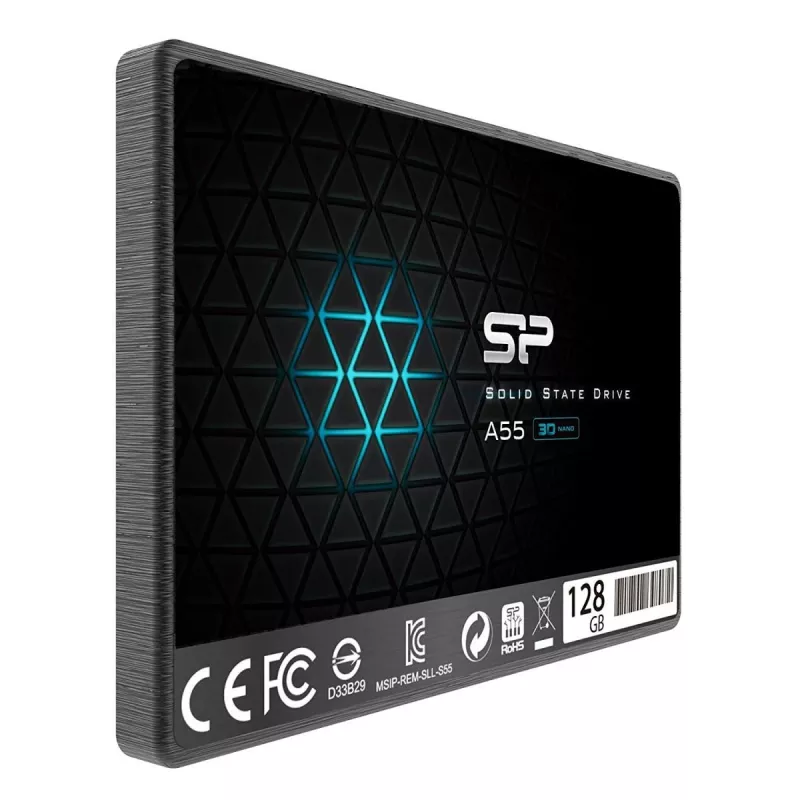 SILICON POWER SSD - A55 - 128GB - 2,5 ίντσες - SATA III Slc